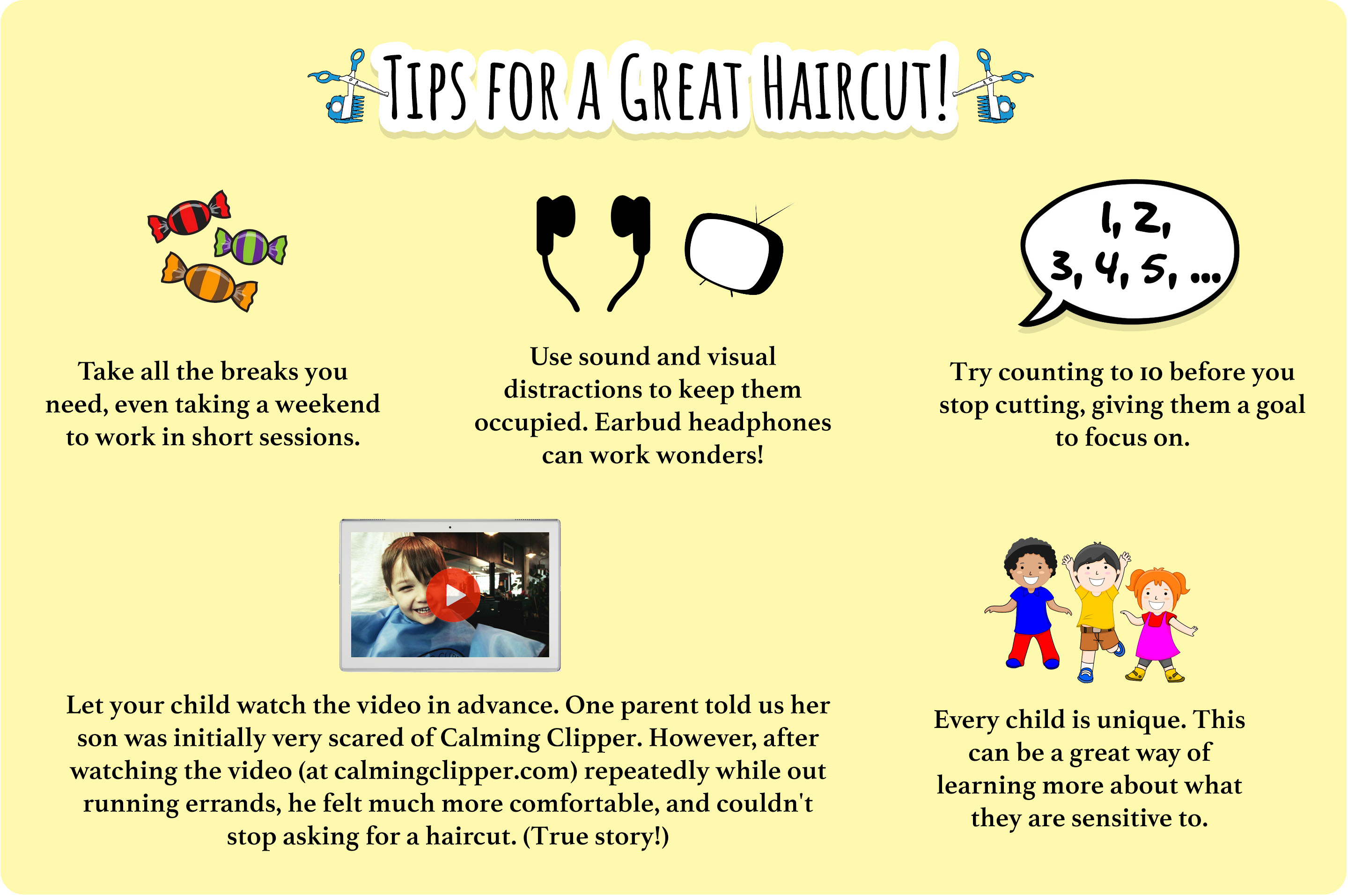 Tips for a Great Haircut infographic